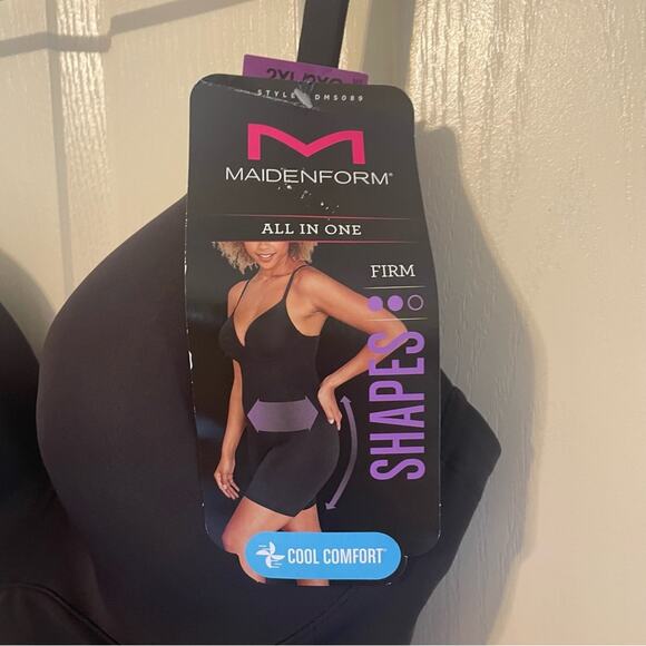 Maidenform All in One Shapes Firm Black Body Shaper XL‎ NWT - Picture 5 of 11